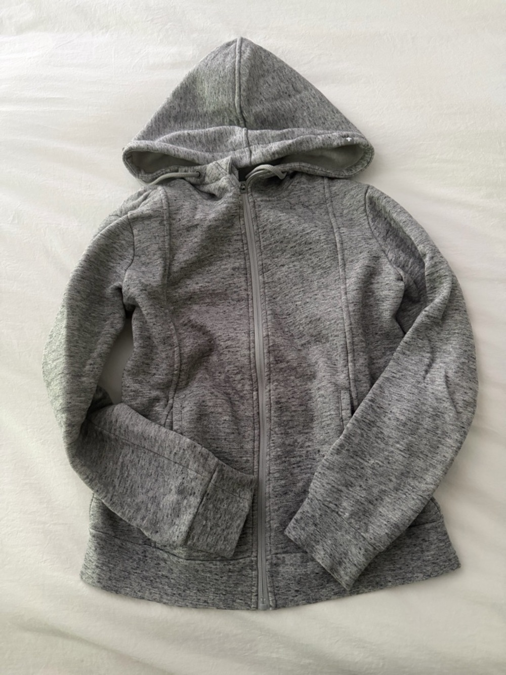 FIGS Gray Zip-Up Hoodie Jacket